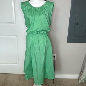 London Times Woman Fit and Flare Cotton Dress